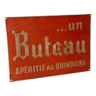 Metal advertising plate from the 1950s