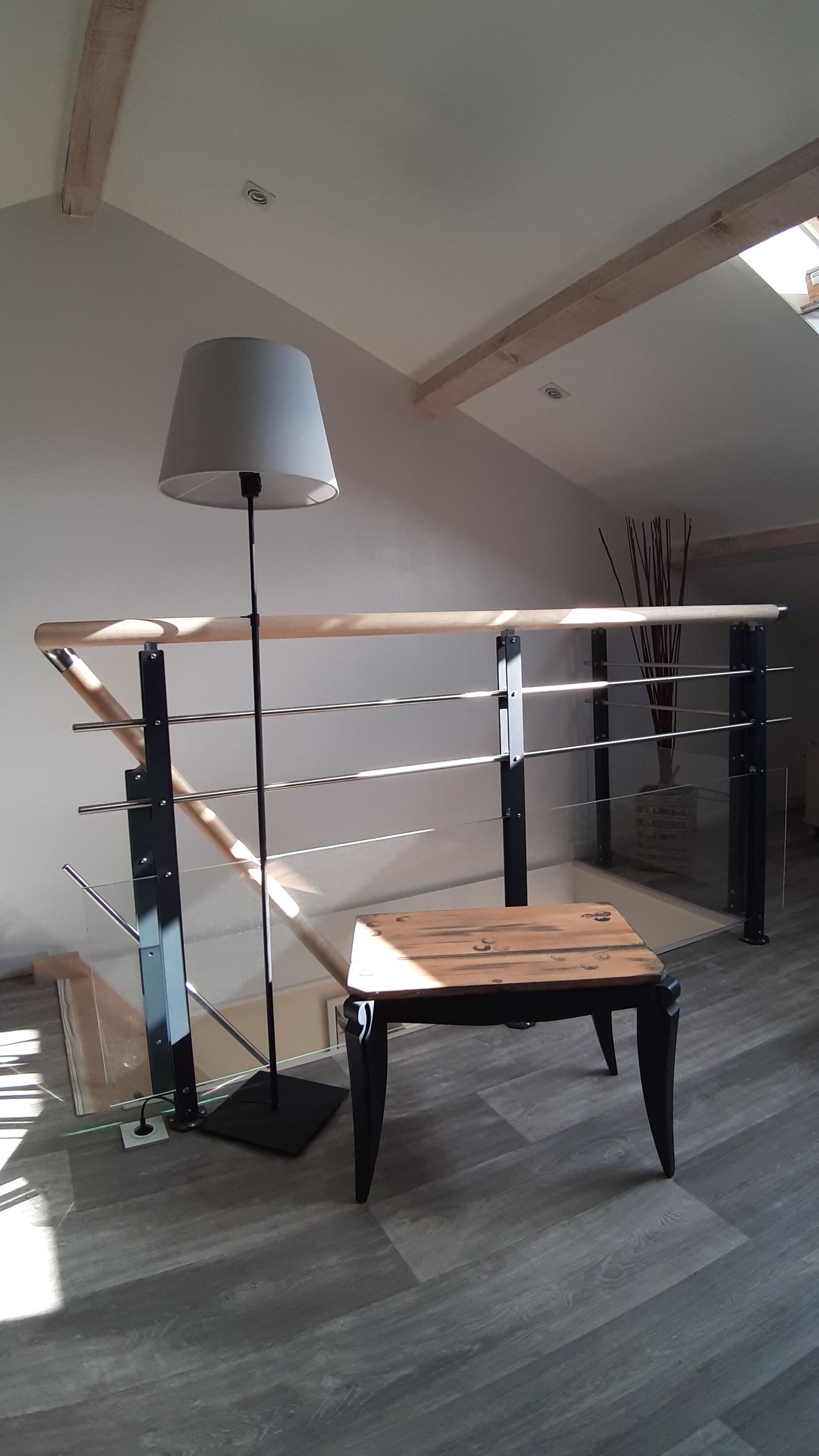 Contemporary bedside carbon color