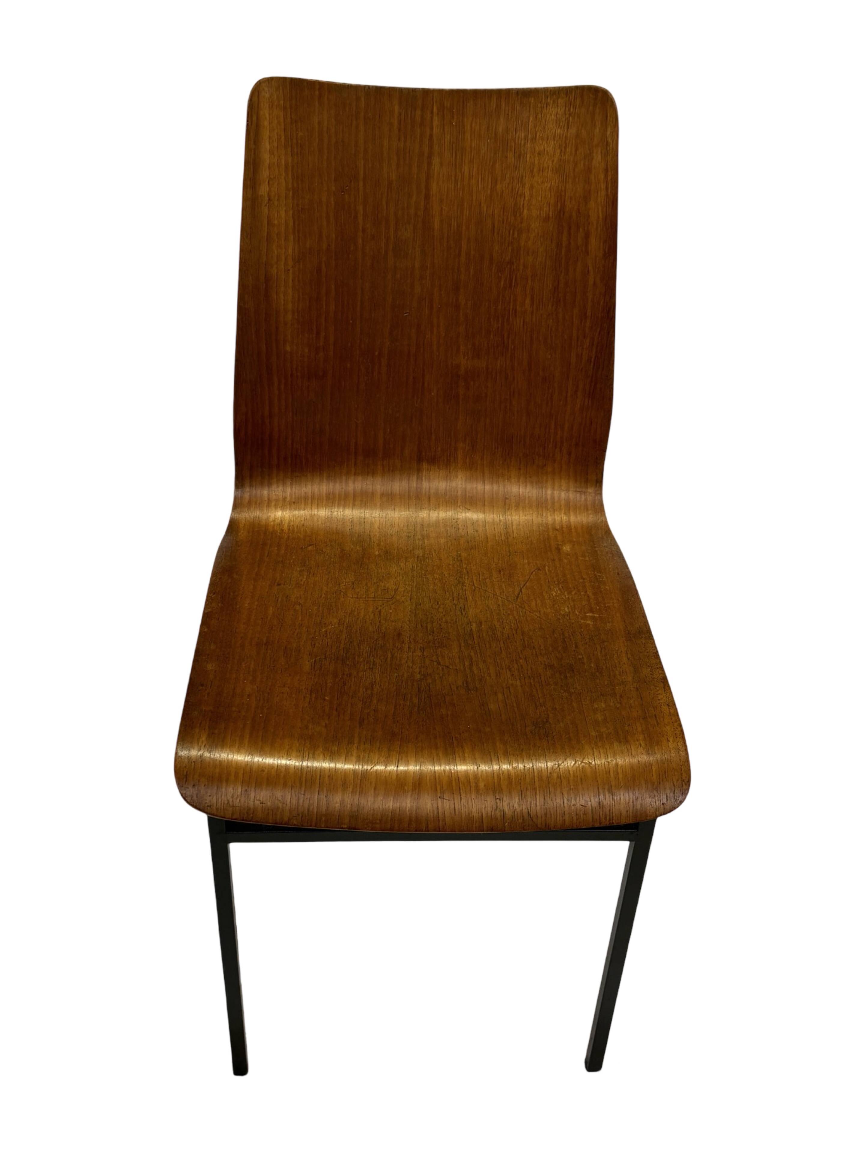 Vintage Friso Kramer for Auping 'Euroika' plywood dining chair, The Netherlands 1960's
