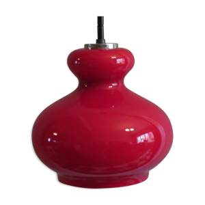 Suspension en verre rouge - peill