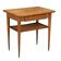 Vintage coffee table from the 1950s in brass, plexiglass, and ash wood, Italy.