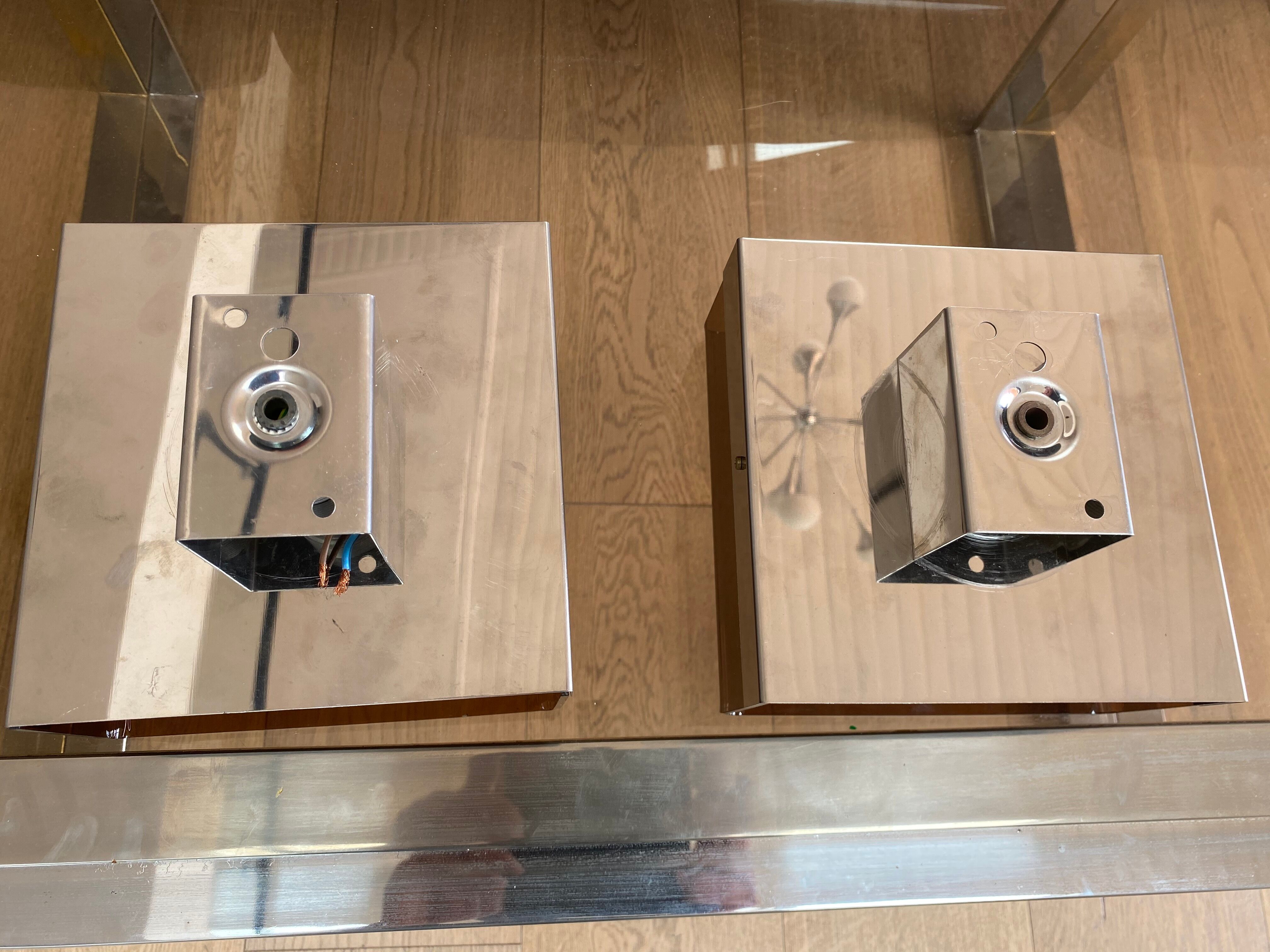 Pair of "Disco" sconces by Jocelyne Trocmé for Oxar, France 1970