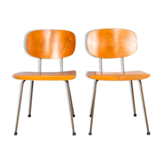 Suite de 2 chaises vintage 116 par Wim Rietveld pour Gispen