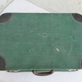 Vintage green luggage suitcase