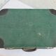 Vintage green luggage suitcase