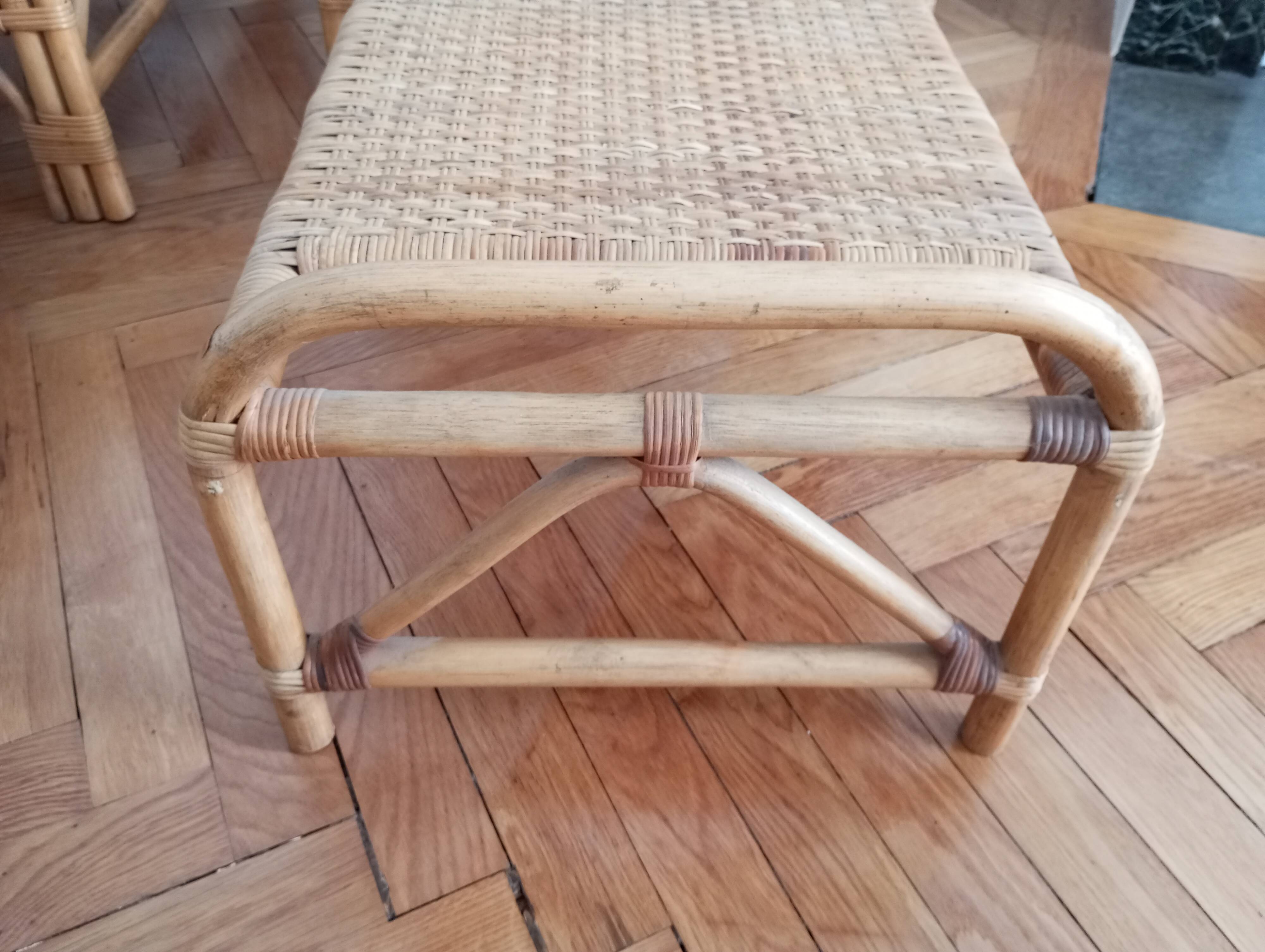 Old pair of deckchairs. 1960.