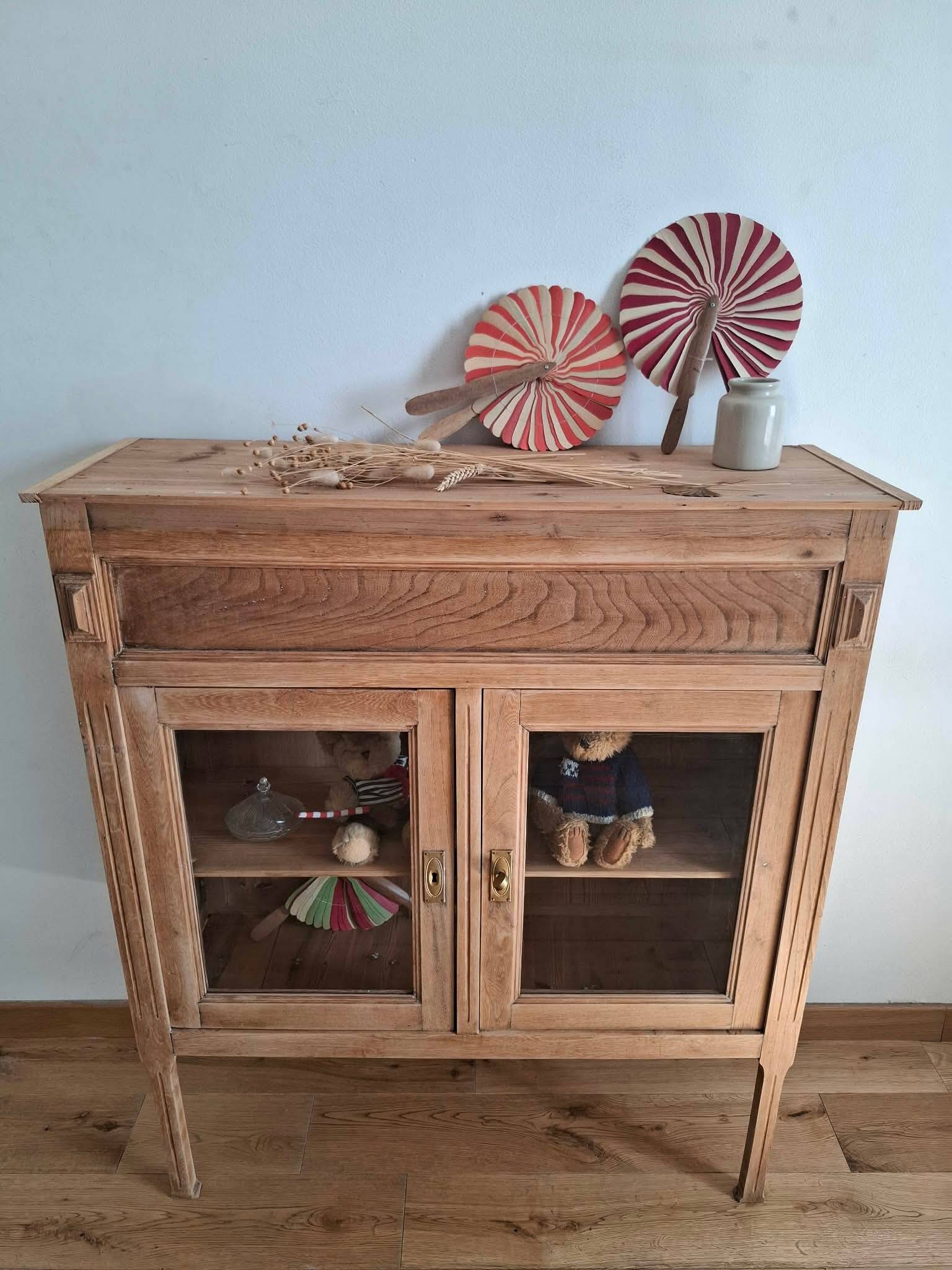 Joli haut de buffet vitrine esprit campagne