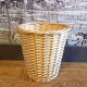 Vintage wicker paper basket