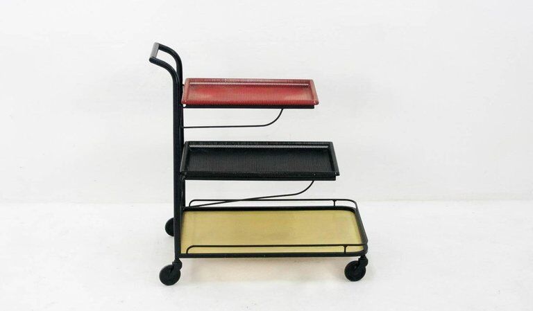 Mathieu Matégot 'Demon' Trolley for Artimeta, 1950