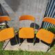 Former lafa aurillac metal chromé pliante chairs
