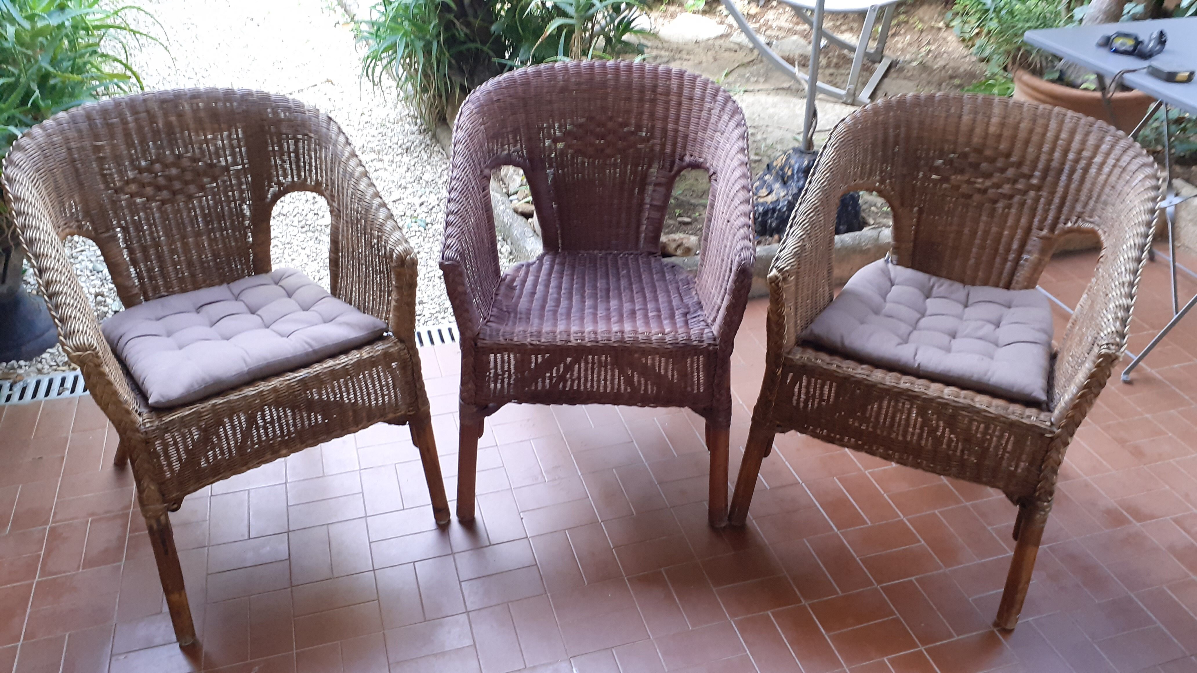 Fauteuils en rotin