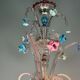 Venetian Rezzonico chandelier in multicoloured Venetian glass circa 1900
