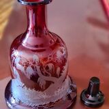 Bohemian crystal bottle