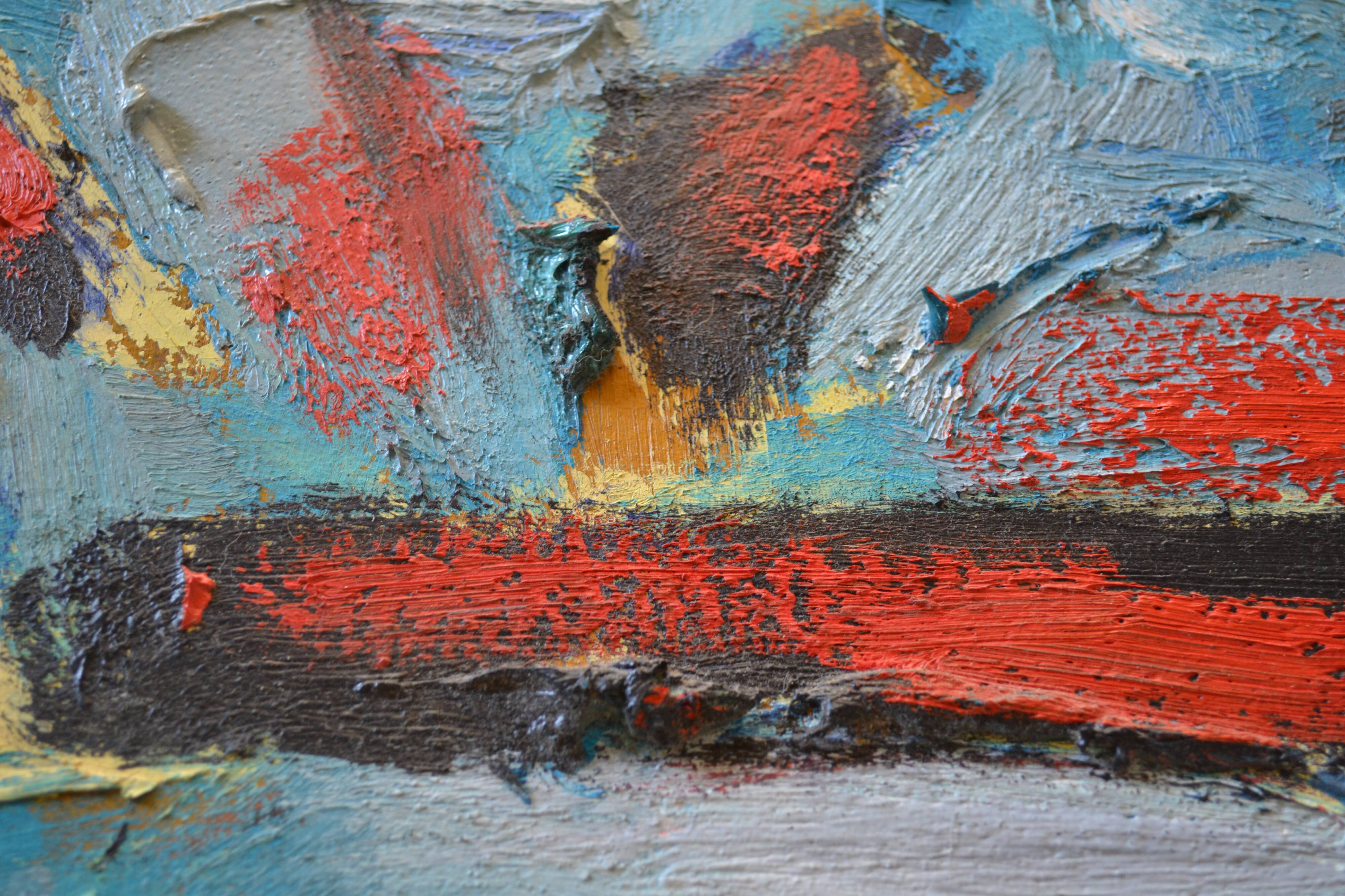 HST abstract painting mid-20th century CoBrA art brut