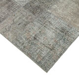 Tapis anatolien surteint fait à la main 200 cm x 297 cm tapis patchwork gris