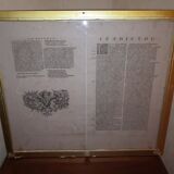 Authentic old map of the seventeenth century of Poitou by judocus Hondius 1630 double-sided