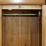 Vintage hand-carved wardrobe in Art Nouveau style.