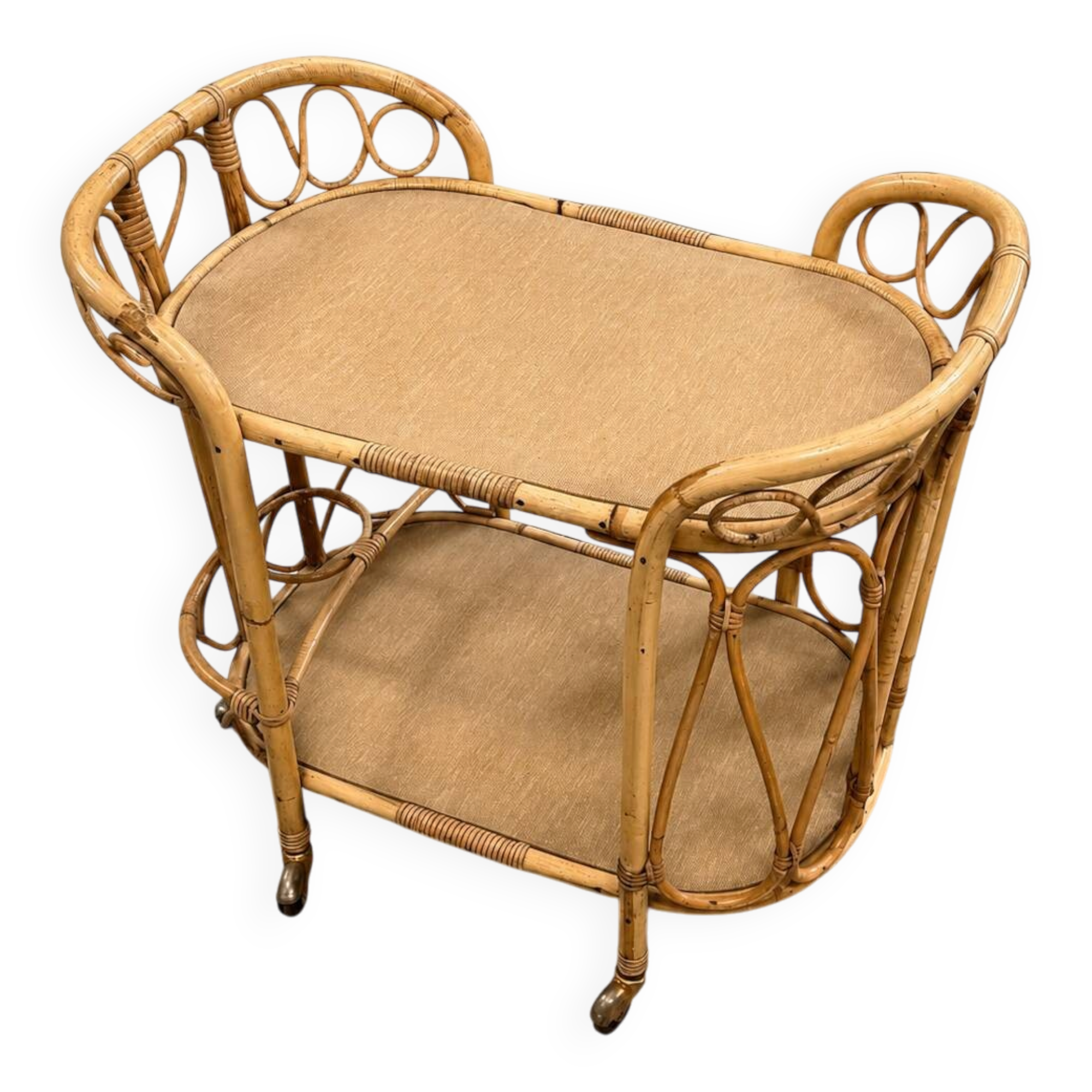 Rattan dessert table