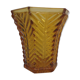 Amber art deco vase