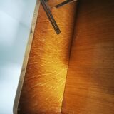 Oak veneer console dressing table