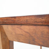 Table basse moderne scandinave de rectangle de bois de rose, années 60