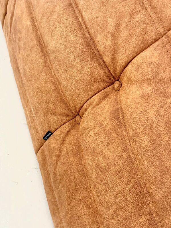 Ligne Roset Togo 3 places en cuir cognac