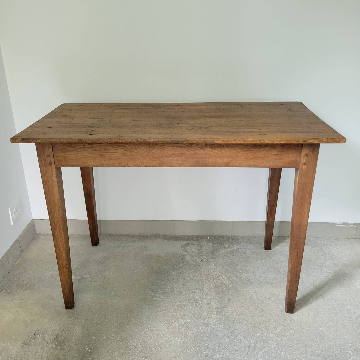 Parisian table in oak and pitch pine