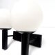 Wall lamp with two 70s glass spheres