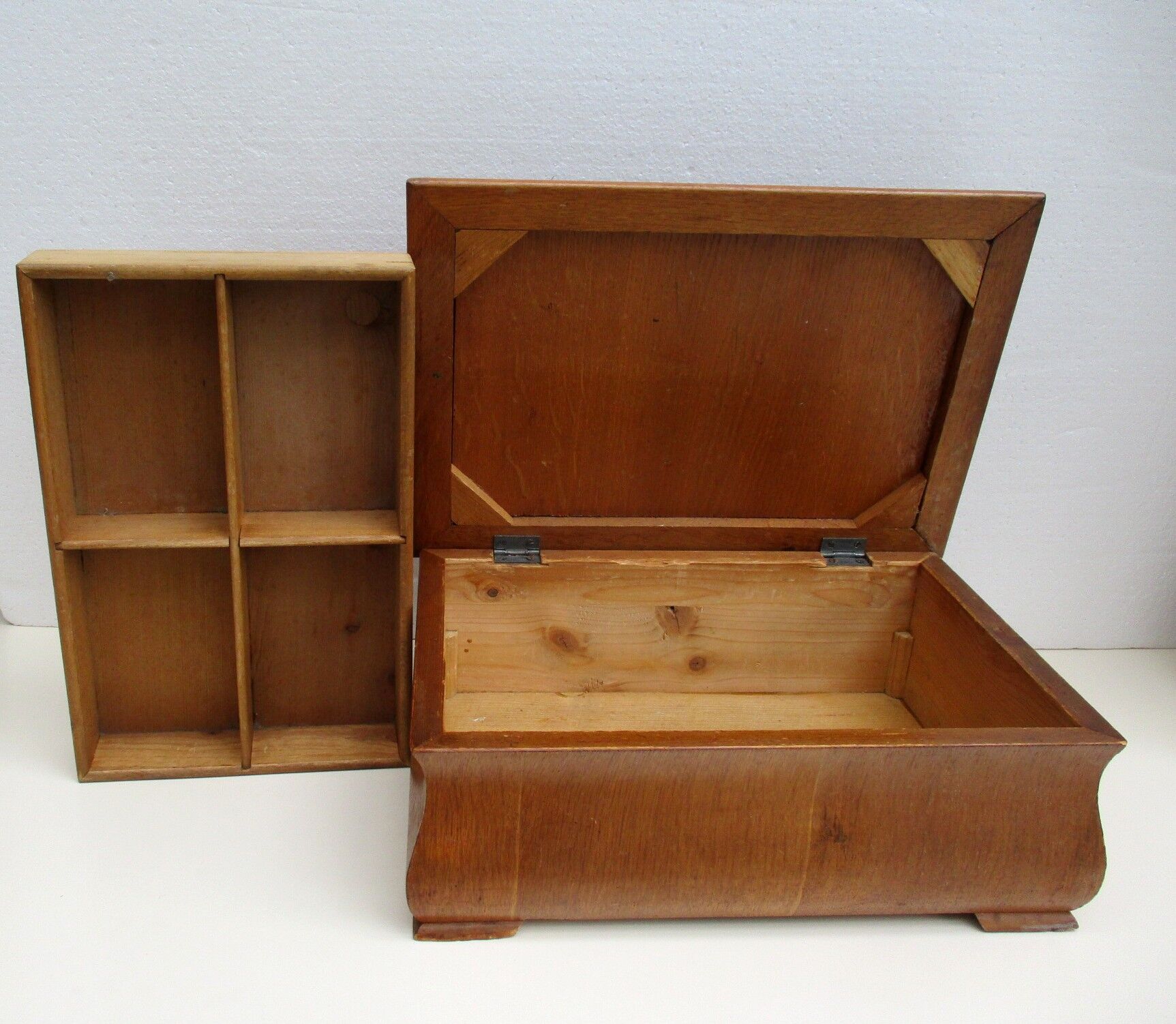 Old wooden storage box