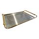 Rectangular brass and metal tray, 70s