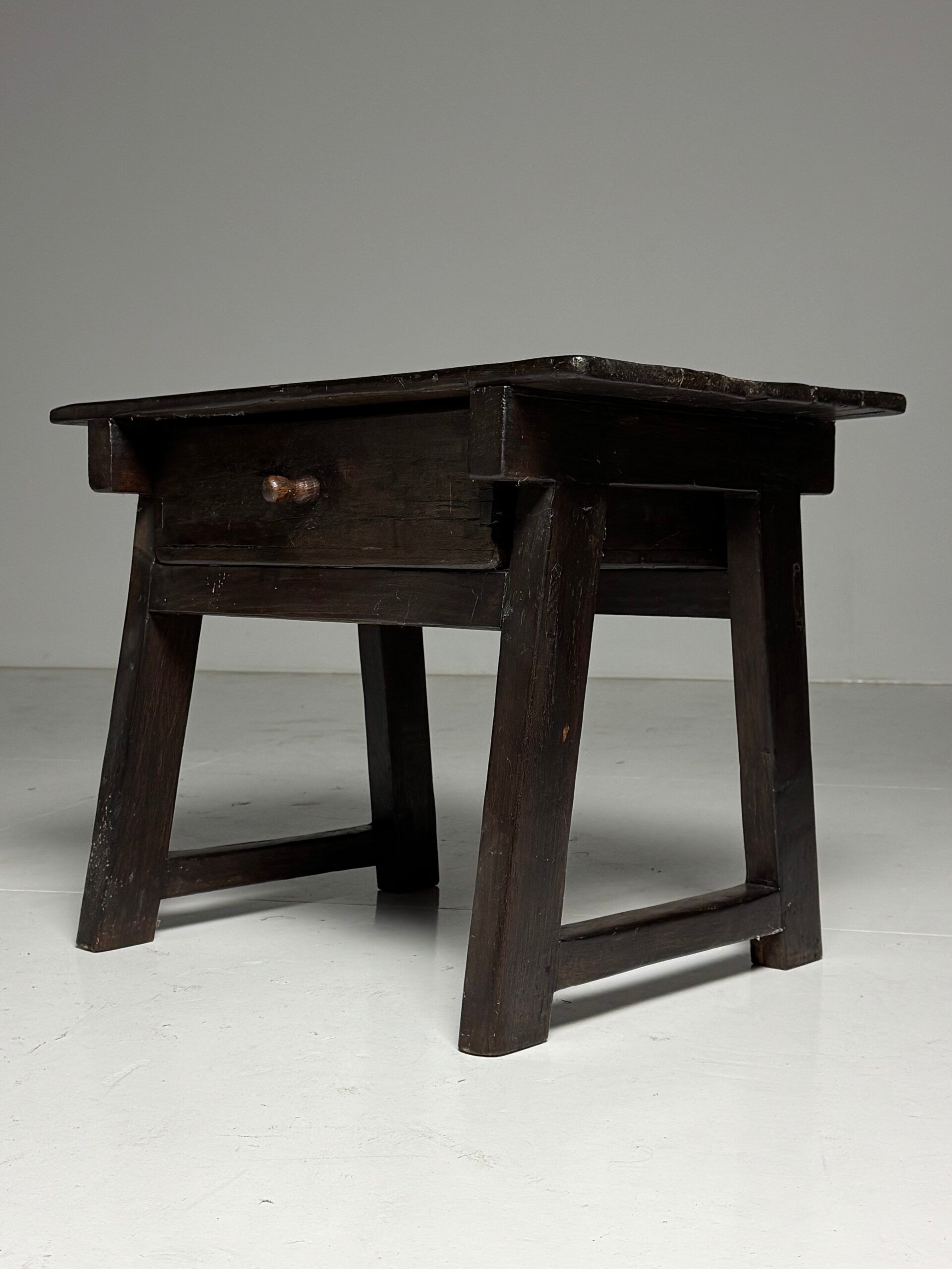 Spanish side table, rustic, early 20th century