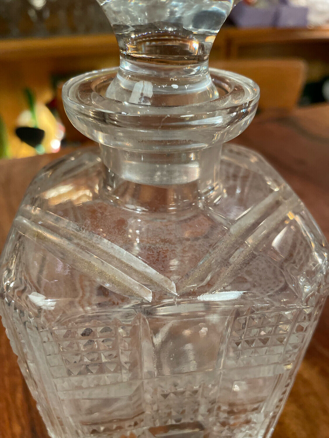 Austrian cut crystal decanter