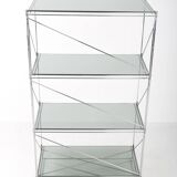 Isocèle metal shelf by Max Sauze, 1970s