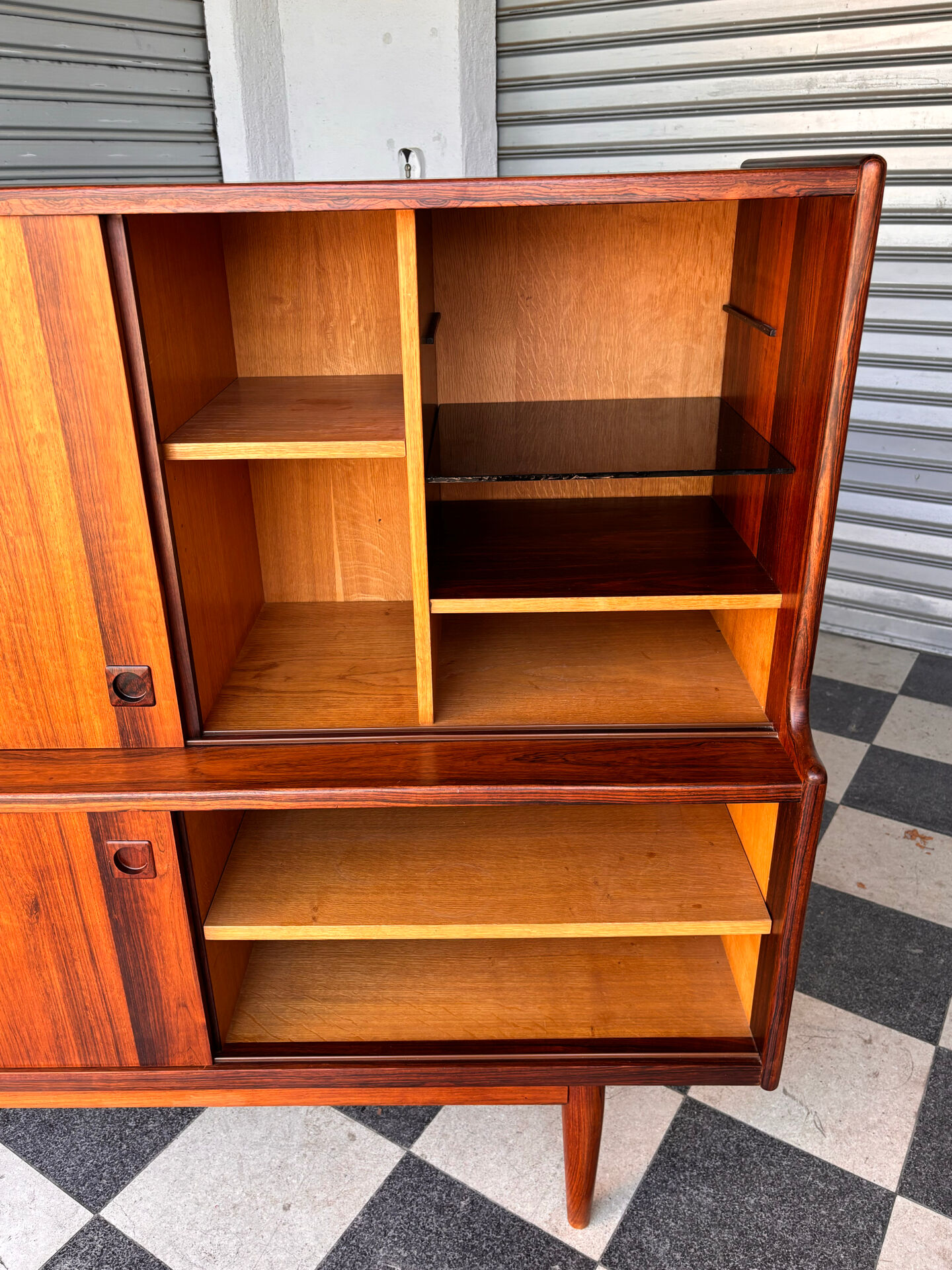 Buffet enfilade haute en palissandre