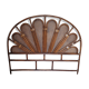 Rattan flower headboard and vintage canning