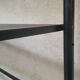 Desk shelves metal black vintage 80s