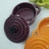 Lot de 5 ramequins avec couvercle façon mini cocotte