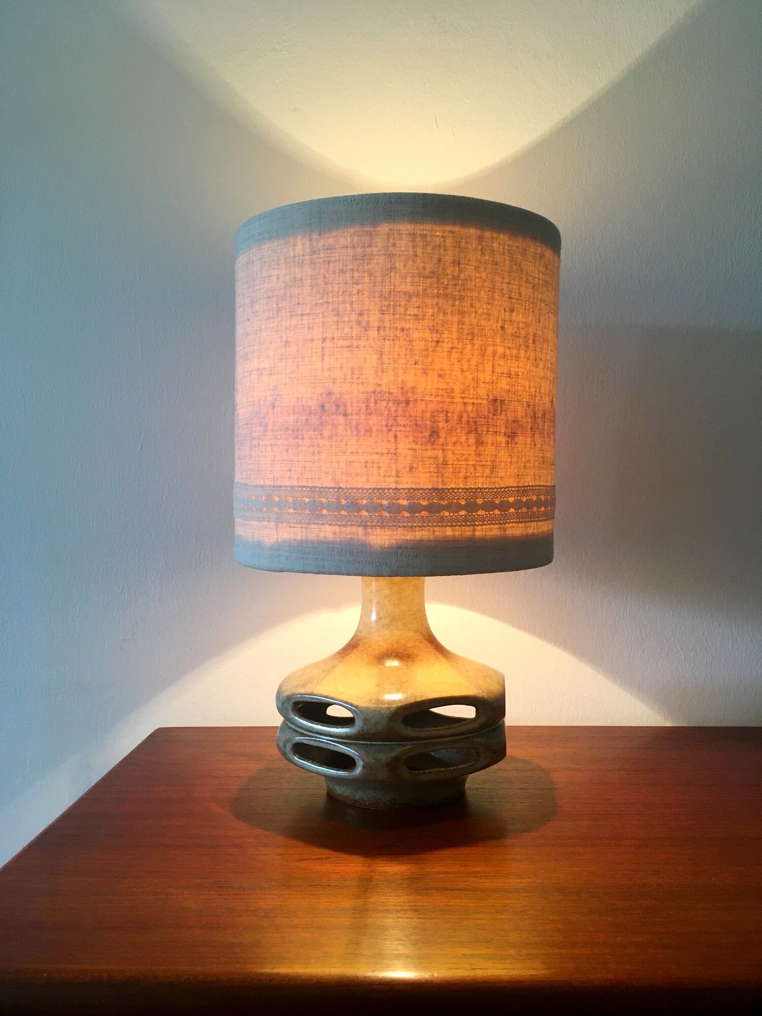 Vintage ceramic lamp West Germany stamped