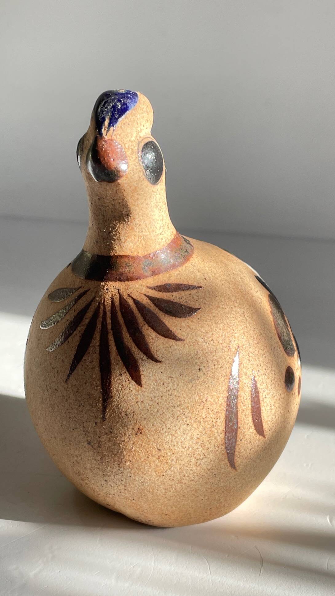 Bird handmade stoneware mexico vintage