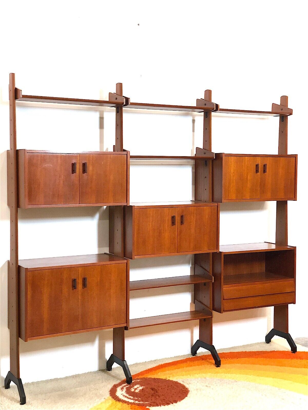 Modular bookcase Italy 60s