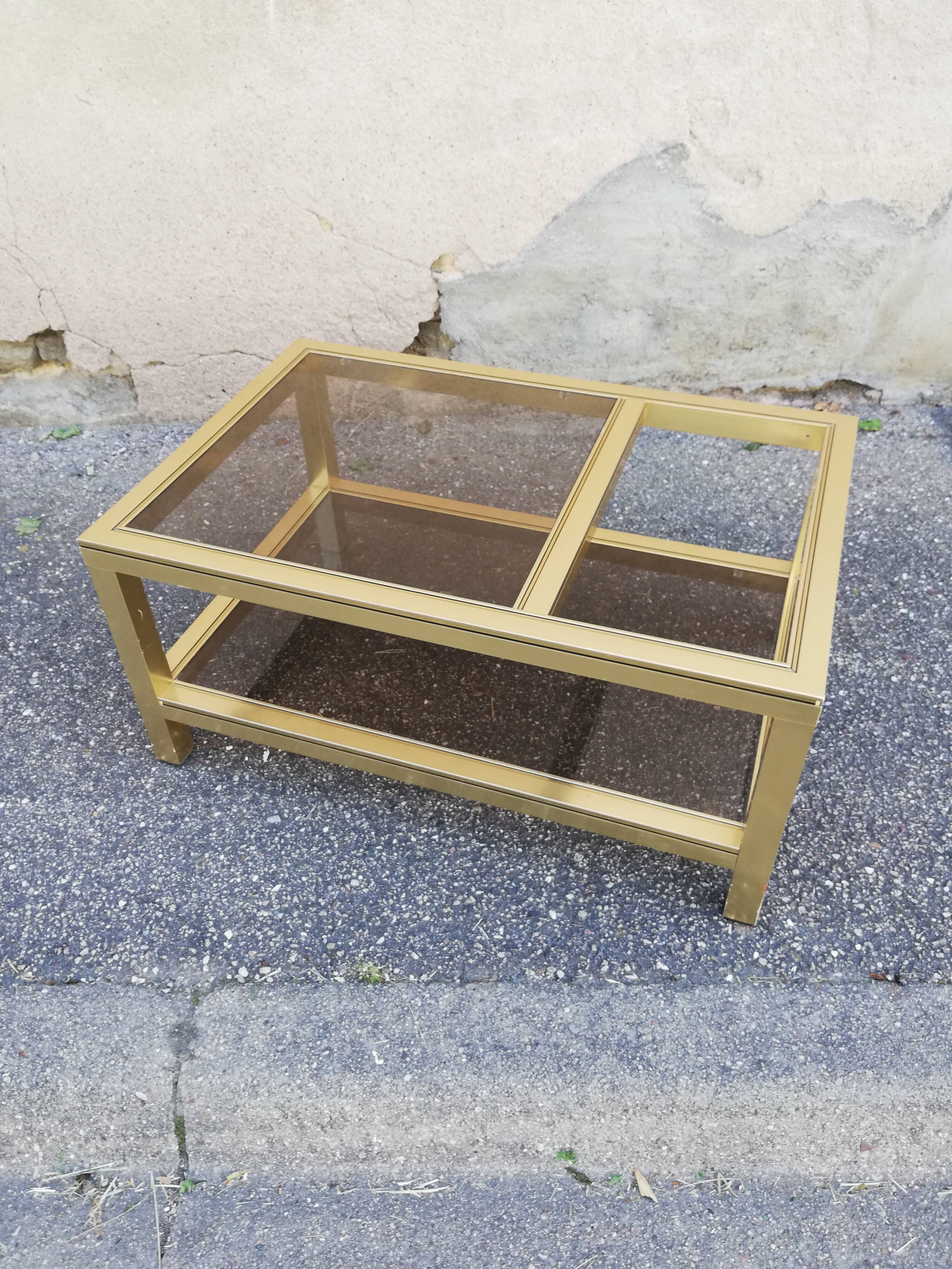 Table basse vintage 2 plateaux