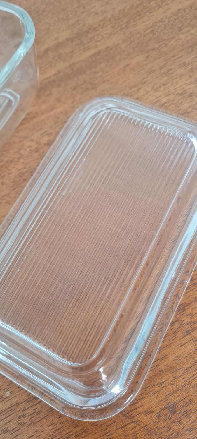 Arcoroc glass butter tray