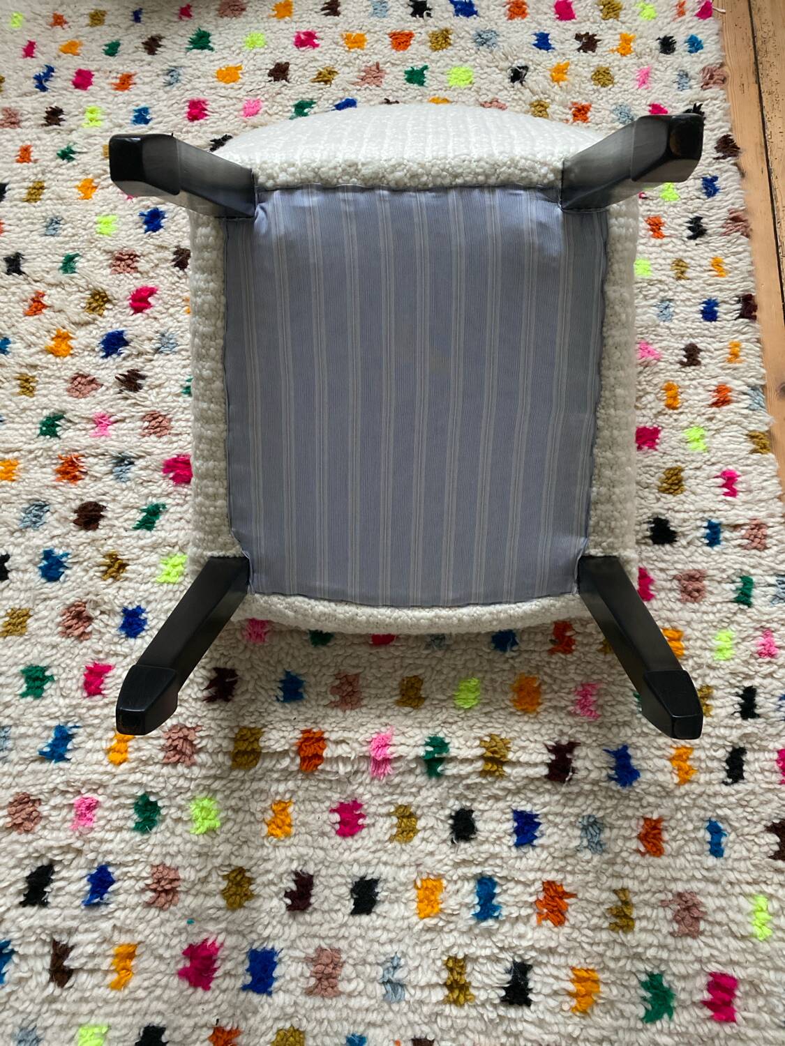 Restored empire armchair