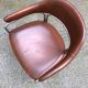Chaise vintage en cuir et chrome vers 1970