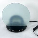 Mid-Century Gong table lamp in marble and glass by Bruno Gecchelin for Skipper. Italy 1981