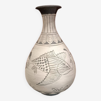 Vase antique , Corée, buncheong