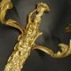 Pair of large wall sconces with caryatids in Louis XV style from the 19th century - bronze