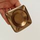 Vintage designer ashtray in solid gold brass