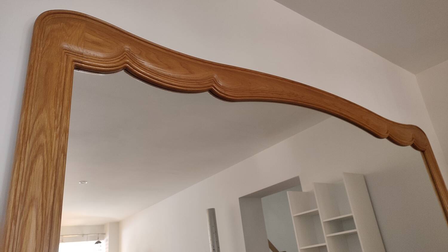 Large oak mirror 1950