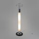 Chrome metal coat rack floor lamp, 1970s